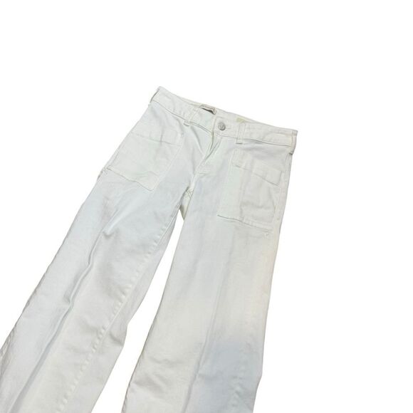 Anthropologie Pilcro Wide-Leg White Denim Jean Pants Size 26 - Picture 3 of 12
